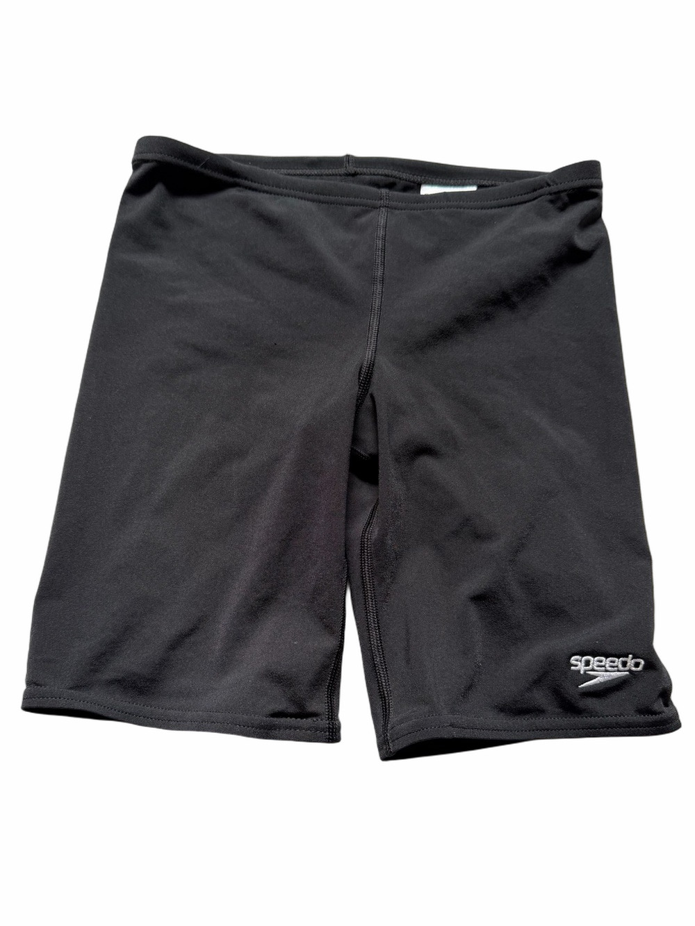 Speedo Endurance+ Black Jammer Competitive Swim Training Shorts Size 28 Boy 10